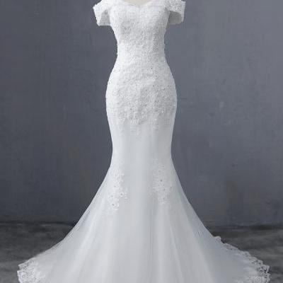 oat ncek style mermaid wedding dress 2021 wedding gowns marriage bride dress vestidos de novia robe de mariee