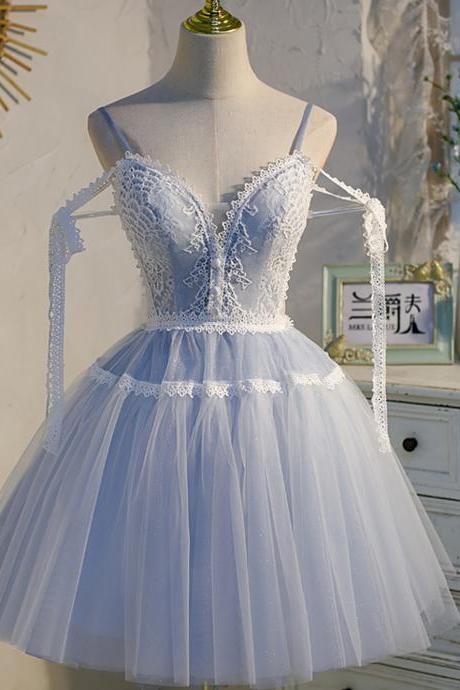 Lace gauze skirt bow evening dress