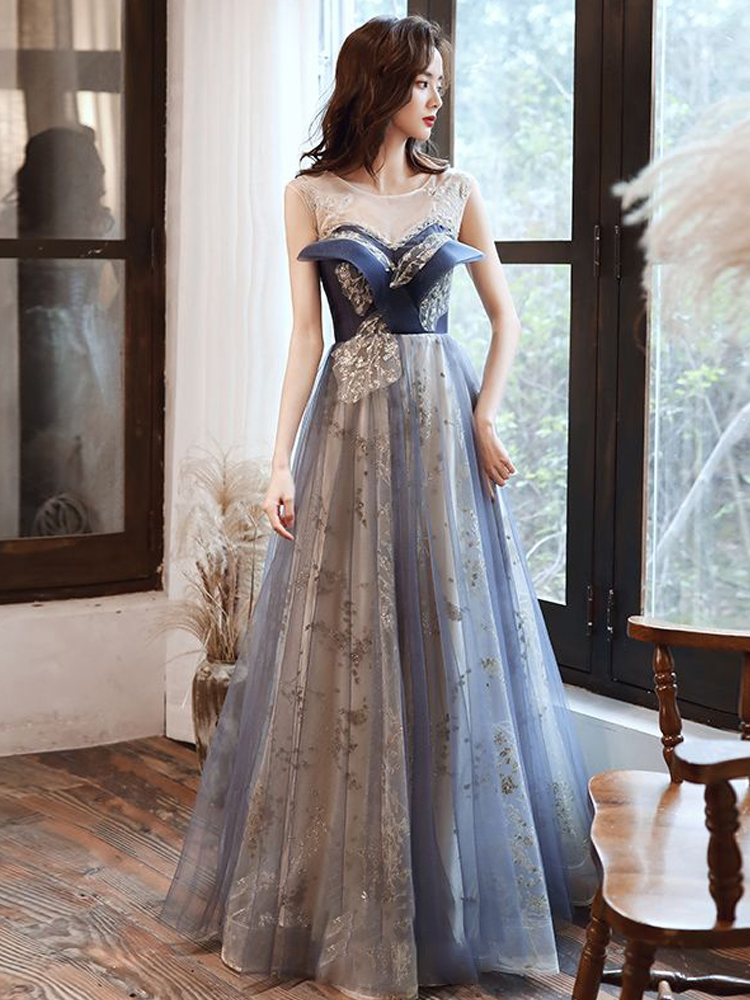 Fashion Ocean Blue Prom Dresses Evening Dresses on Luulla